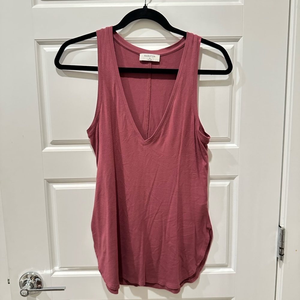 Babaton Deep V-Neck Tank Top